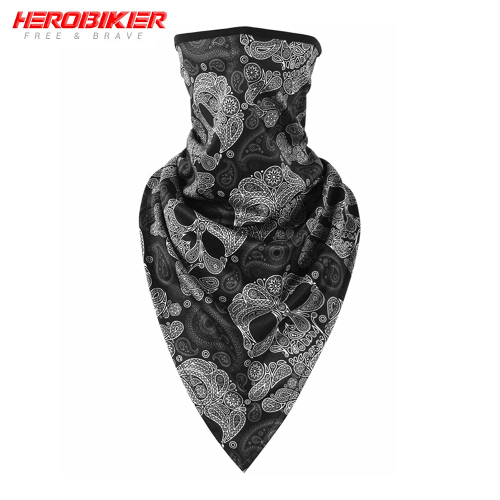 color22 HEROBIKER, новинка, Балаклава, мотоциклетная, мото, защита для лица, дышащая маска, мотоциклетная, многофункциональная, мото, полумаска, Быстросохнущий двигатель - Цвет: color22