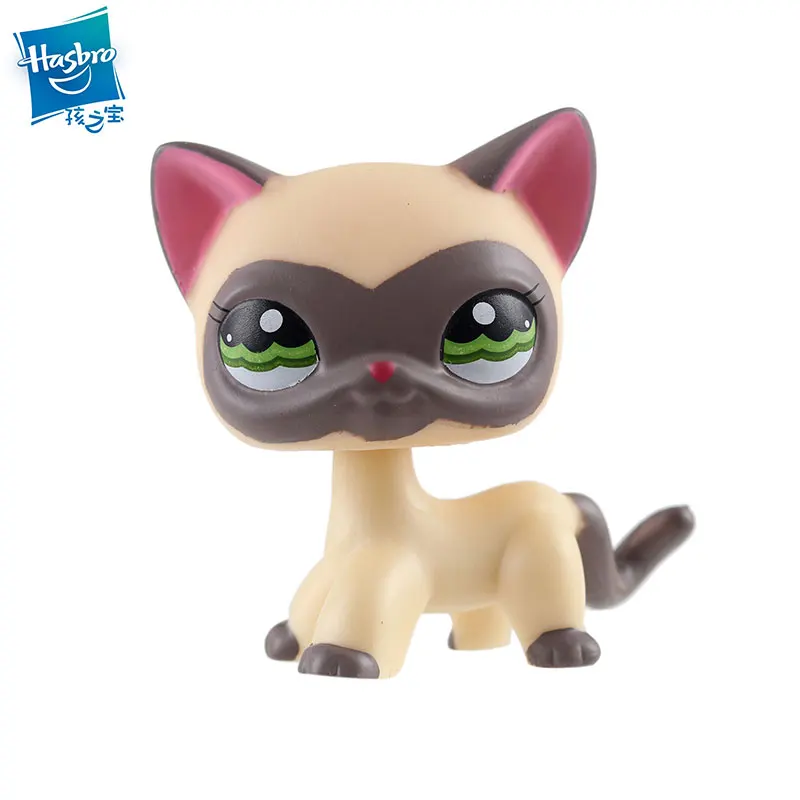 НОВЫЙ РЕДКИЙ магазин домашних животных lps игрушка стоячая короткая кошка розовая