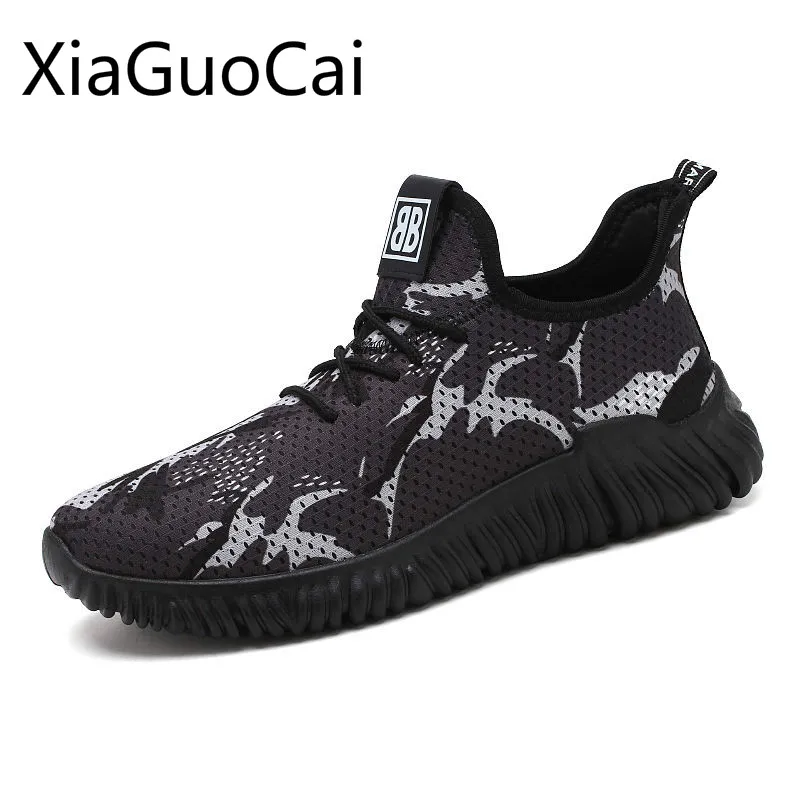 

High Quality Camouflage Men's Casual Shoes Soft Bottom Lace-up Male Sneakers Spring and Autumn Mens Casual Flat Shoes
