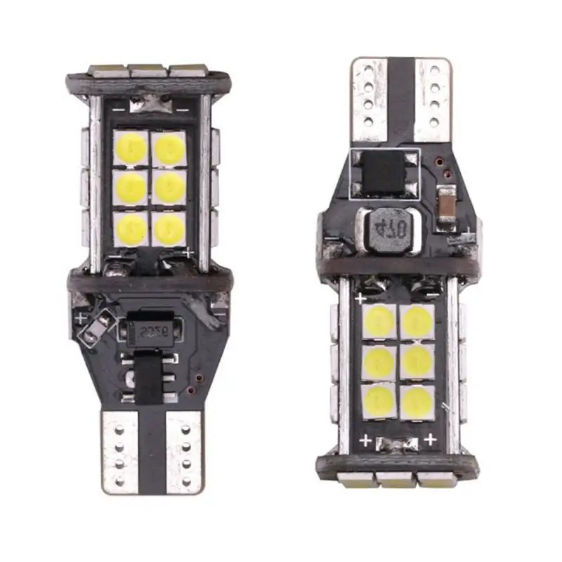 2PCS T15 W16W Super Bright 1200Lm 3030 24SMD CANBUS Car Backup Reserve Lights Bulb Tail Lamp Xenon White LED Reversing Light