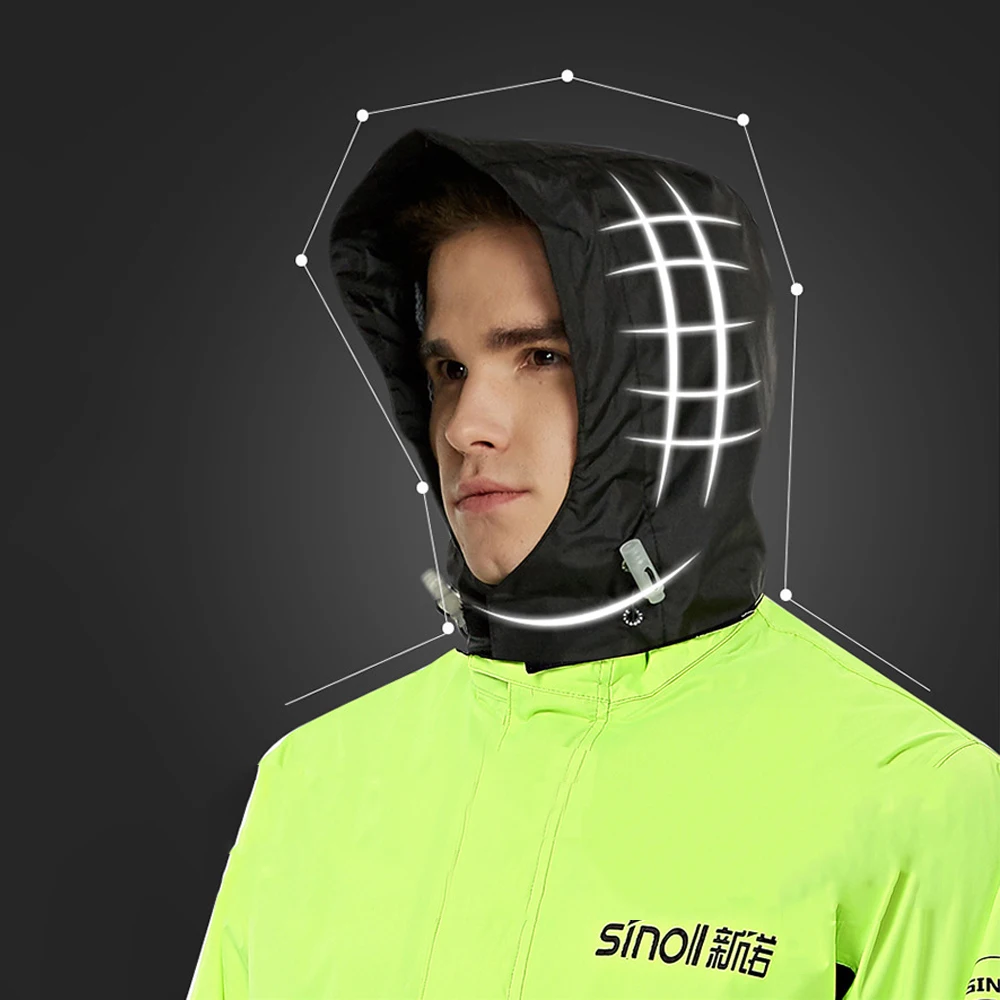 Водонепроницаемый дождевик SINOLL мотоциклетный дождевой костюм + дождевые брюки