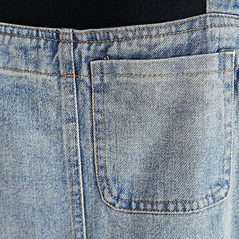 Johnature/летние корейские однотонные Лоскутные Джинсовые платья на подтяжках с