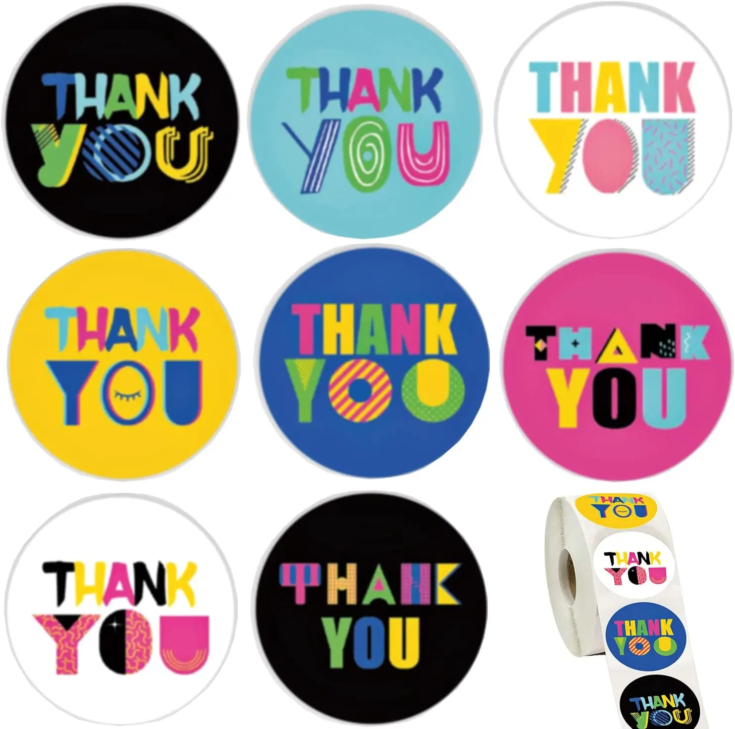 

Красочная фотография, 1,5 дюйма, 500 шт./рулон, круглая фотография для канцелярских принадлежностей, подарочная упаковка, ярлык, наклейка, фотография