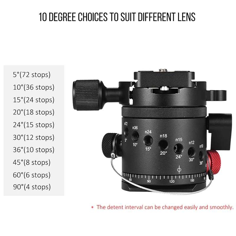 Dh 55 вращатель с индексацией Hdr панорамная шаровая Головка 1/4 дюймовой