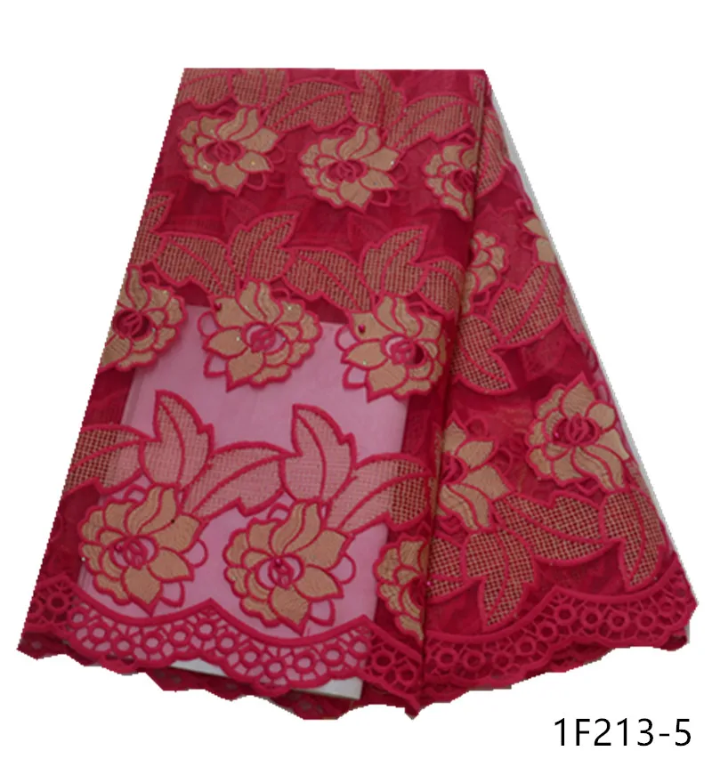 

African Lace Fabric Embroidered Nigerian Laces Fabric Bridal High Quality French Tulle Lace Fabric For Wedding Party 1F213