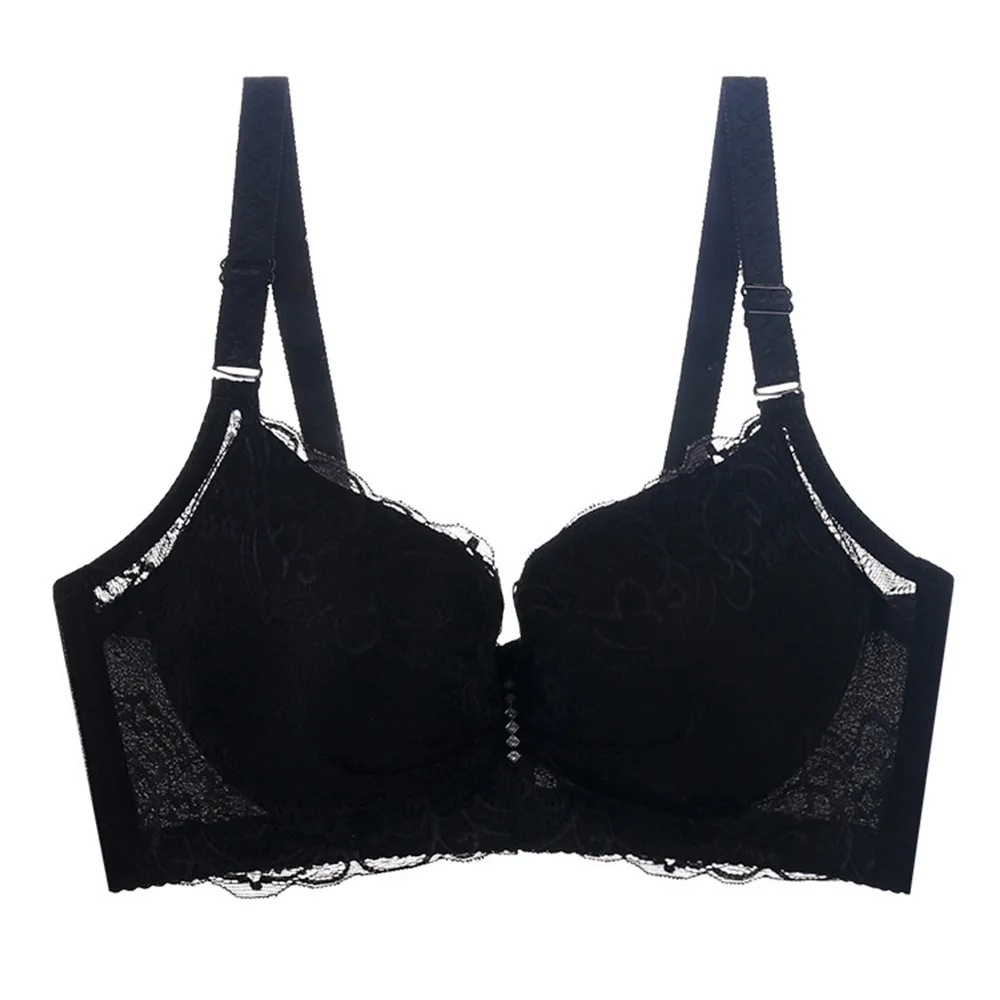 Бюстгальтер с эффектом пуш ап кружевной Бралетт большого размера для женщин