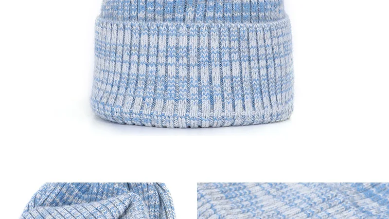 Fashion woman variegated knit hat autumn and winter warm high quality cotton hat Innocent cap ladies casual ski mask peas