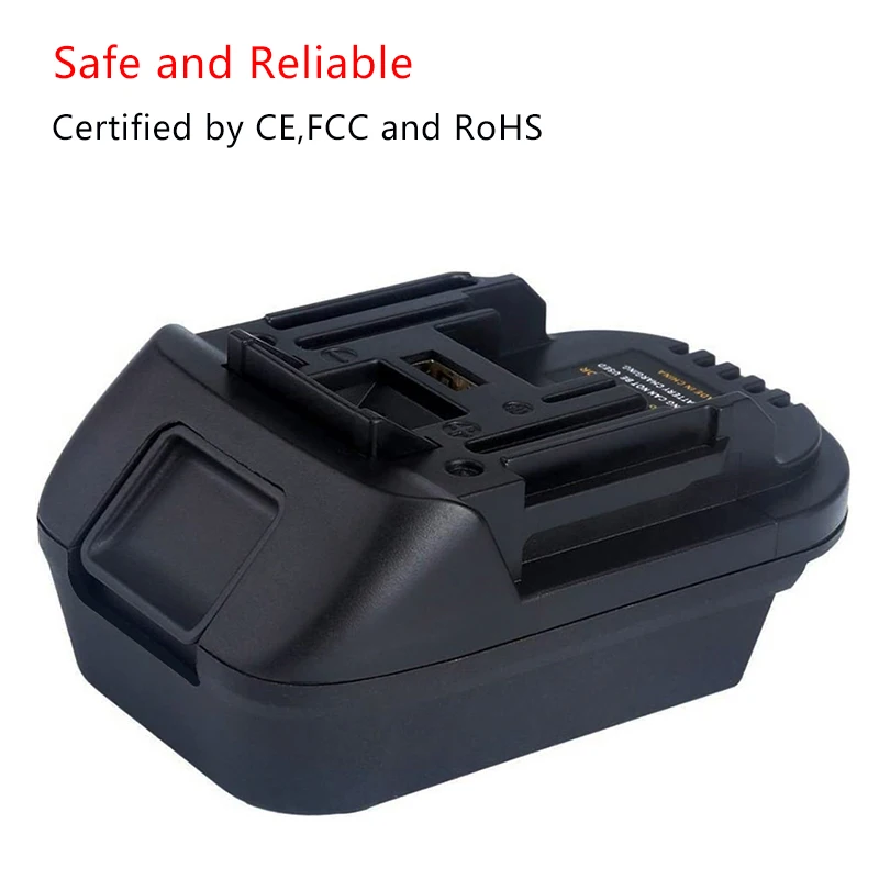 

DM18M 18V Battery Conversion Dm18M Li-Ion Charger Tool Adapter For Milwaukee Makita Bl1830 Bl1850 Batteries 30P