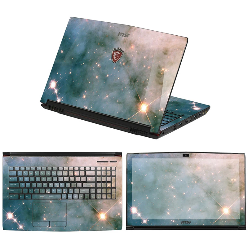Наклейки для ноутбука MSI GE66 GF66 GL66 GS66 GE76 GF76 GP76 GS77 GE77 Окрашенные ПВХ виниловые чехлы