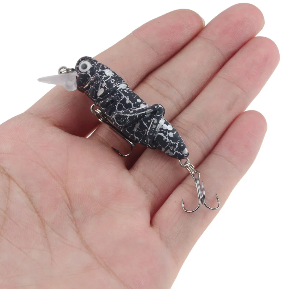1-2pcs 55mm/3.5g insect fishing lures simulation grasshopper Wobblers Crankbaits Carp Hard Artificial squid bait Fishing Tackle | Спорт и