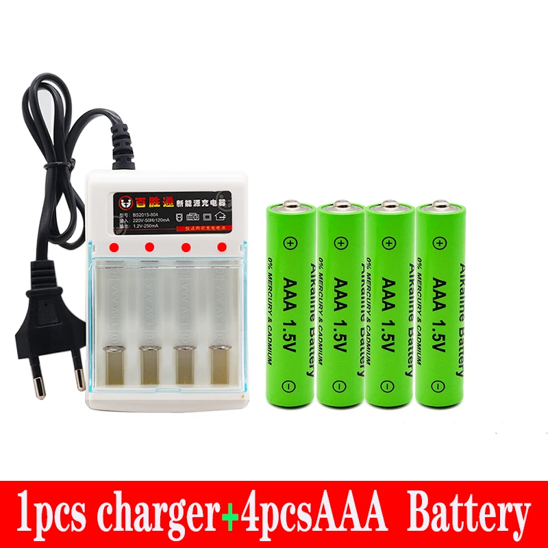 

100% New Brand 3000mah 1.5V AAA Alkaline Battery AAA rechargeable battery for Remote Control Toy Batery Smoke alarm with charger