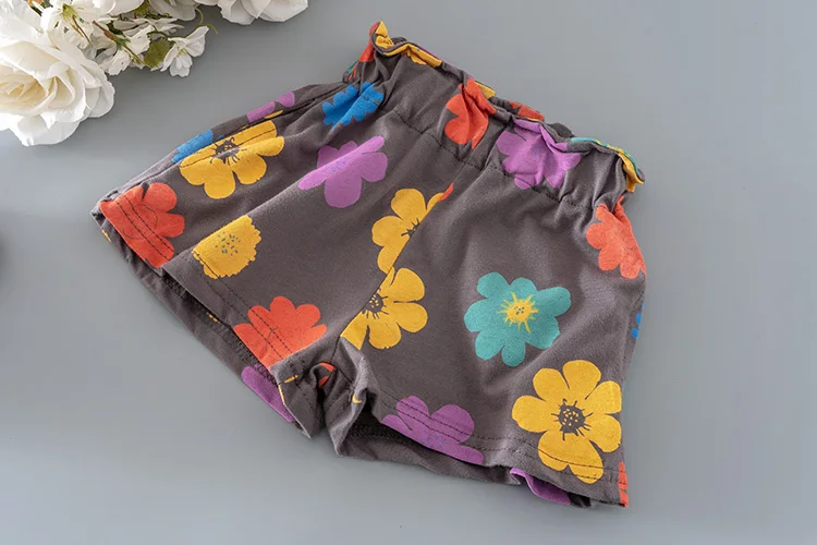 

Summer kids girls' clothes outfit sets T-shirts shorts sports suits for toddler girls clothing children 1st birthday baby sets