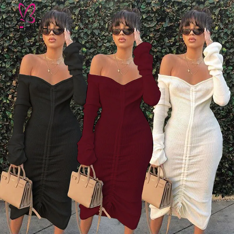 Сексуальное Бандажное платье с завязками спереди женское белое Клубное вырезом