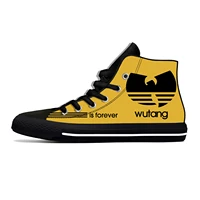 music band wu tang novelty design fashion lightweight high top canvas shoes men women casual breathable sneakers