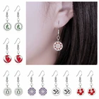 Висячие серьги из нержавеющей стали 316L, 12 мм, духи, диффузор, медальон, висячие серьги, подвески для ароматерапии с эфирным маслом, ювелирные изделия