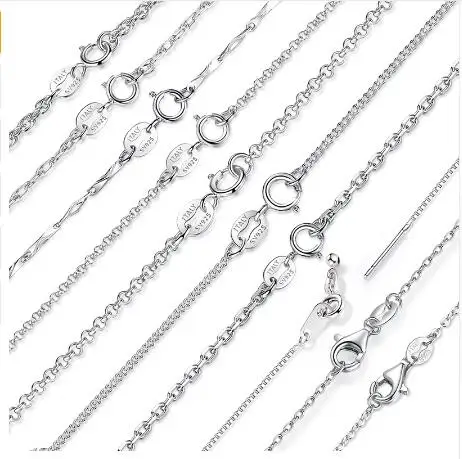 Ожерелье женское подлинное из серебра 100% пробы регулируемое | Украшения и