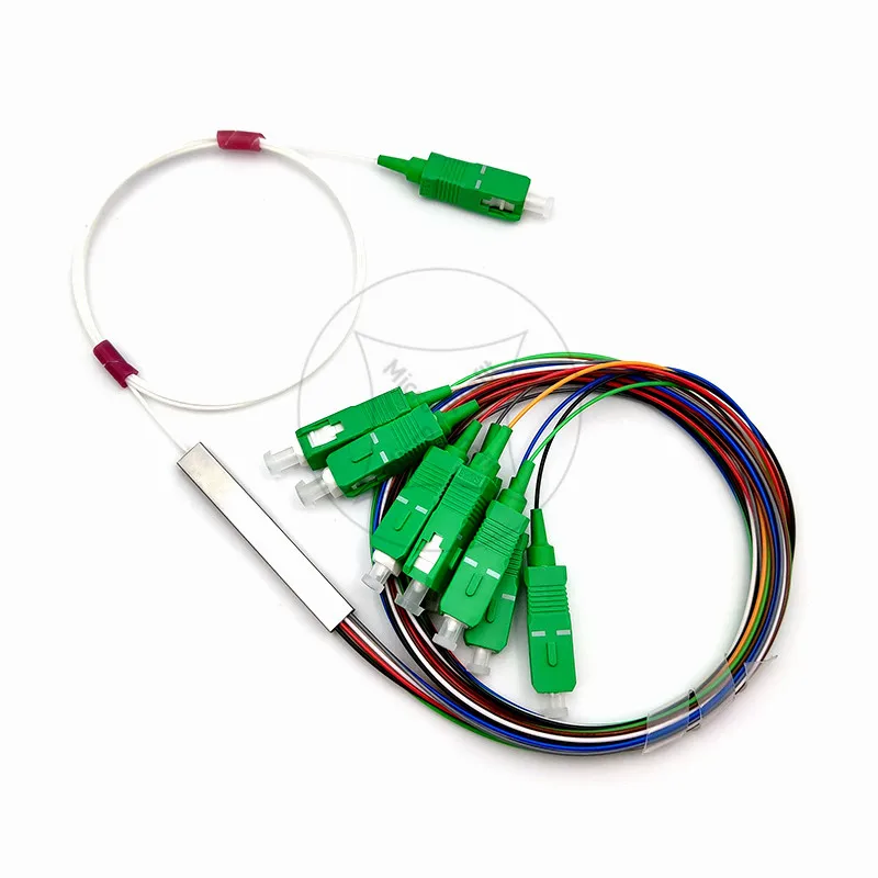 10 шт./лот PLC ОПТИЧЕСКИЙ СПЛИТТЕР SC APC 1X8 FTTH волоконно оптический сплиттер FBT муфта