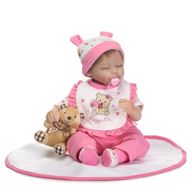 Reborn Baby Doll Twins с магнитной пустышкой 16 дюймов спящий мальчик и девочка Bebes