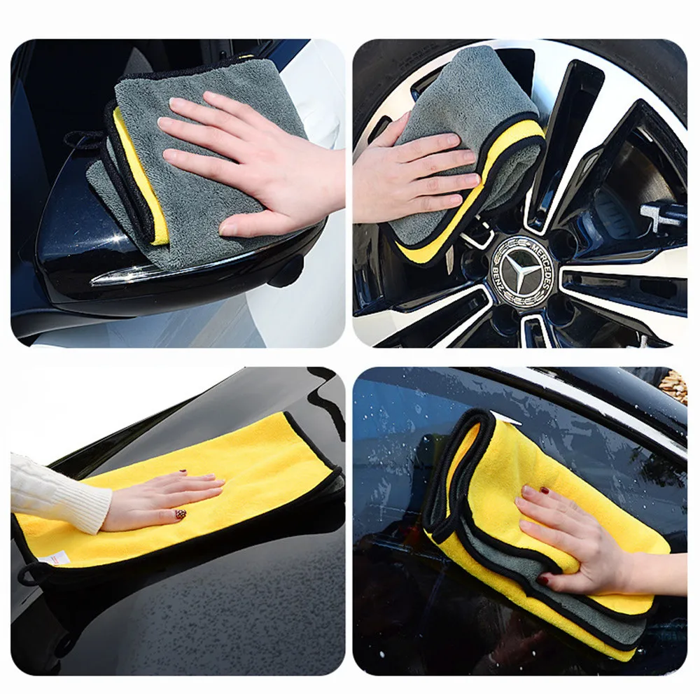 Полотенце из микрофибры для мойки автомобиля полотенце 500 г/м2|Губки тряпки и