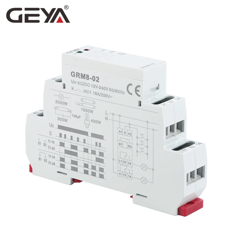 GRM8 реле блокировки памяти импульсного Тип 16A шаг Din Rail AC230V или переменного тока/DC12