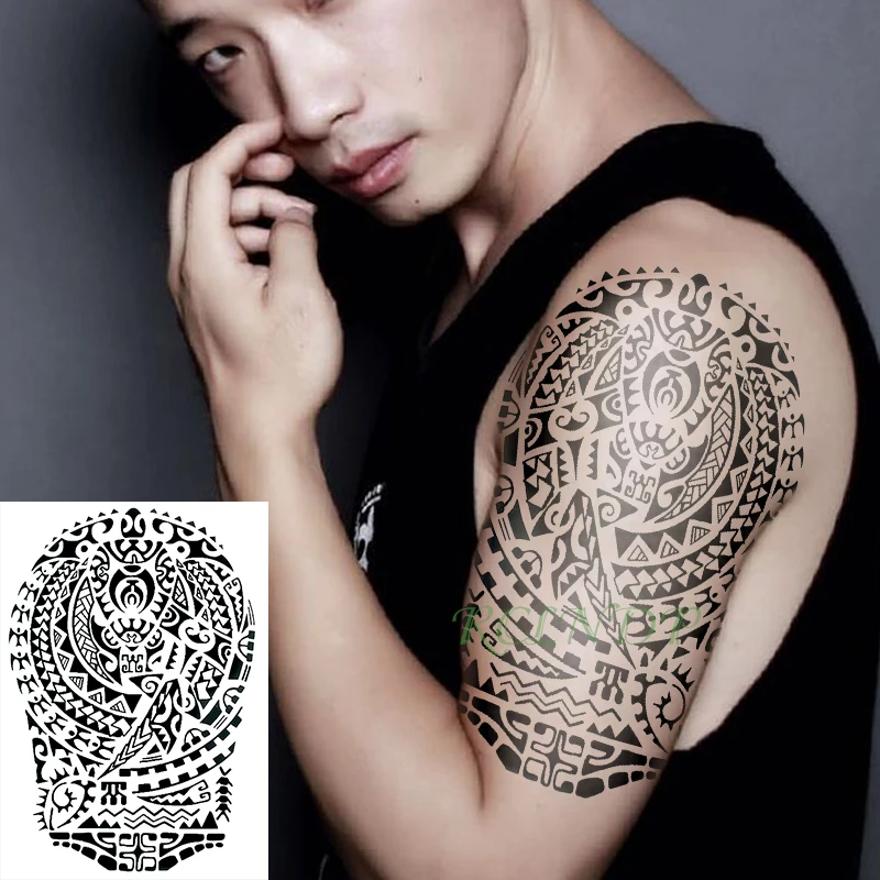 

Waterproof Temporary Tattoo Sticker Mandala totem fake tatto flash tatoo tatouage temporaire Stickers arm leg for girl women men