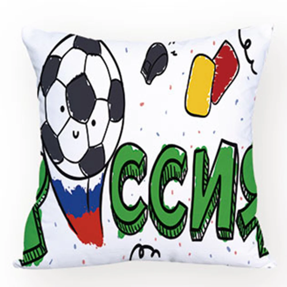 Cartoon Animal Football Cushion Cover Decorative Comfortable Pouf Pillows Geometirc Letter Living Room Relax | Дом и сад