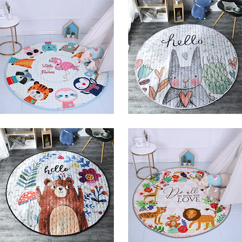 Nortic мультфильм животных лиса/медведь/единорог узор детские игровые коврики