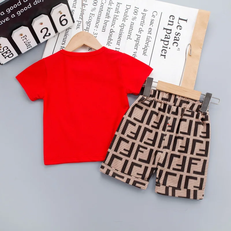 Boys Clothes Sets Summer Children Fashion Cotton T-Shirts Shorts 2pcs Tracksuits For Baby Kids Sports Suits Outfits Toddler 3 4Y