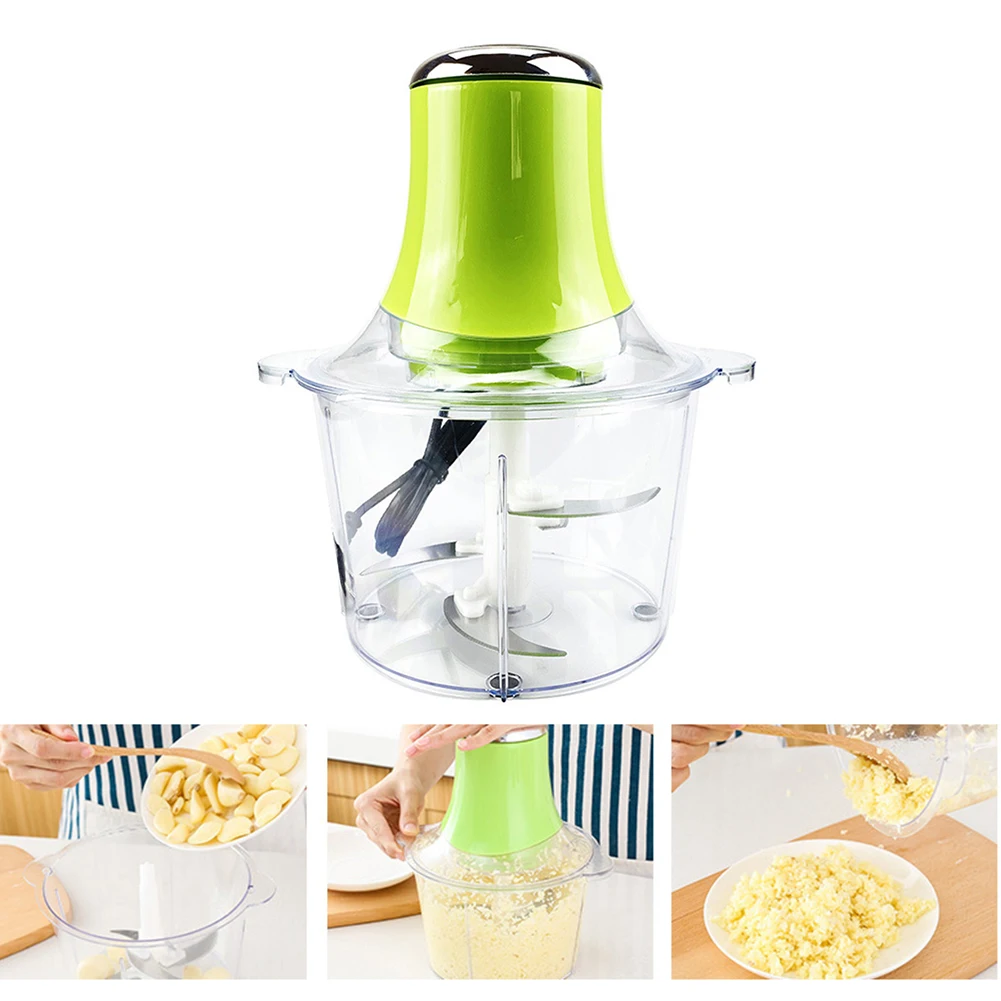 

Kitchen 2L Electric Meat Grinder Multi-functional Food Processor Chopper Food Chopper Fruit and Vegetable Chopper Slicer