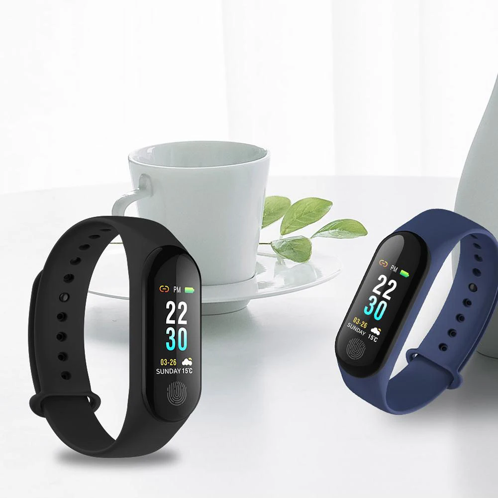 

M3 Plus HR Heart Rate Blood Pressure Monitor Fitness Tracker Smart Bracelet