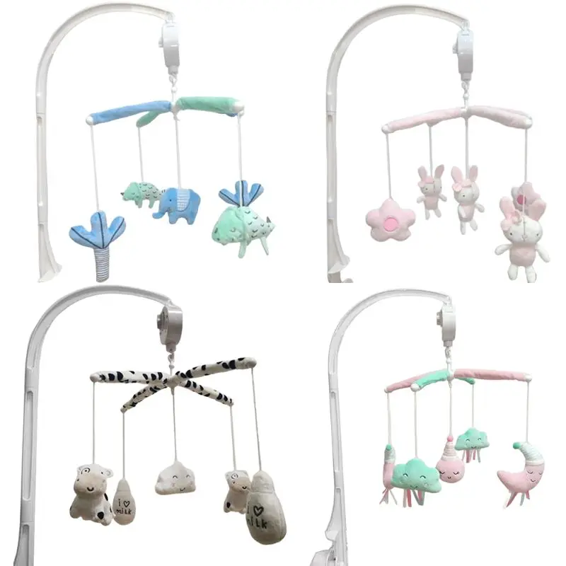 

Baby Crib Musical Mobile Rattles Plush Pendants Toy Bed Bell Wind Chimes Decor
