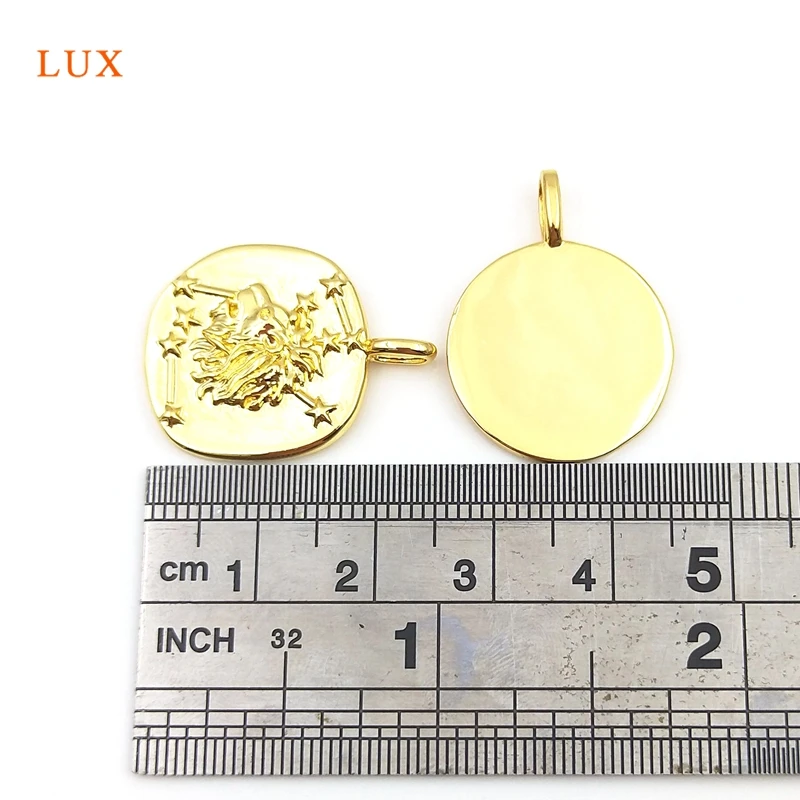 

5pcs Lion Head Pendant for Women Necklace Coin Charm Lion King Medallion Snake Charm Pendant Dainty Gold Animal Pendant Jewelry