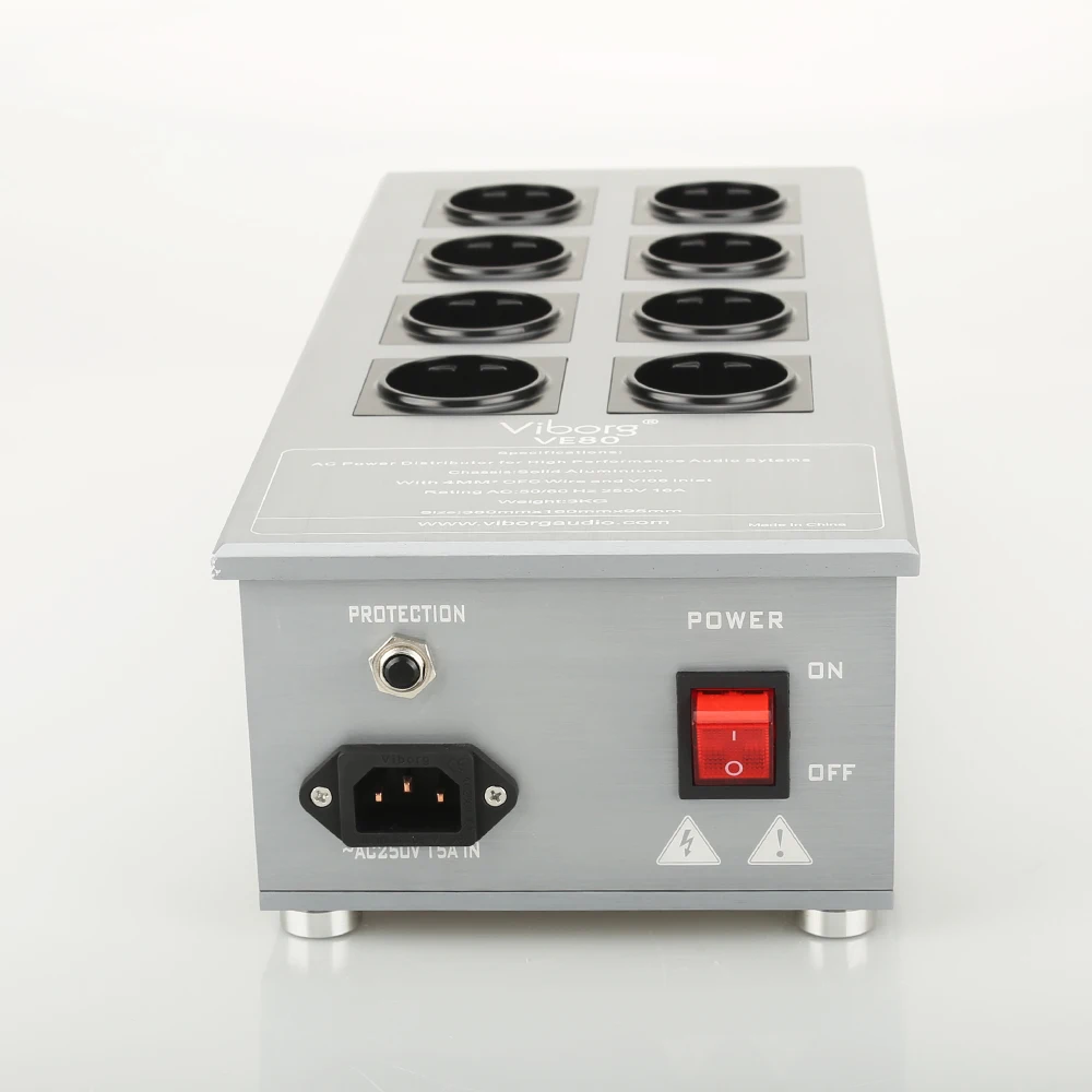 Фильтрующий элемент viборга VE80 HiFi розетка Schuko 8 каналов Кондиционер переменного