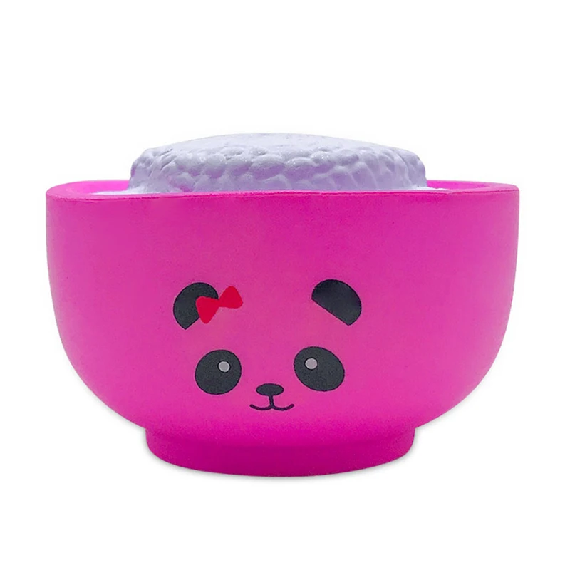 Jumbo Kawaii имитация еды рисовый медведь Сжимаемый хлеб ПУ медленно