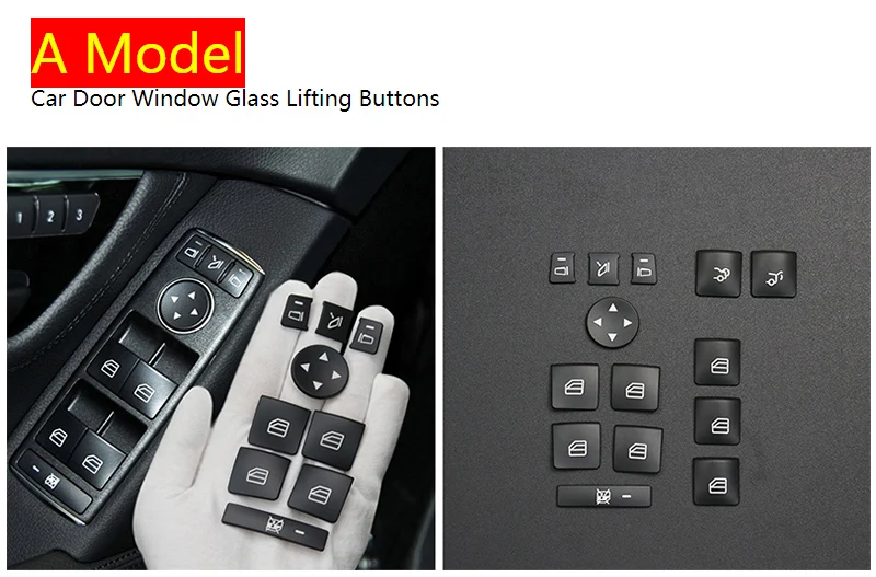 

Двери автомобиля окна стекло подъемные кнопки рамка крышка наклейка отделка для Mercedes Benz C Class W204 2007-2010 аксессуары для интерьера LHD