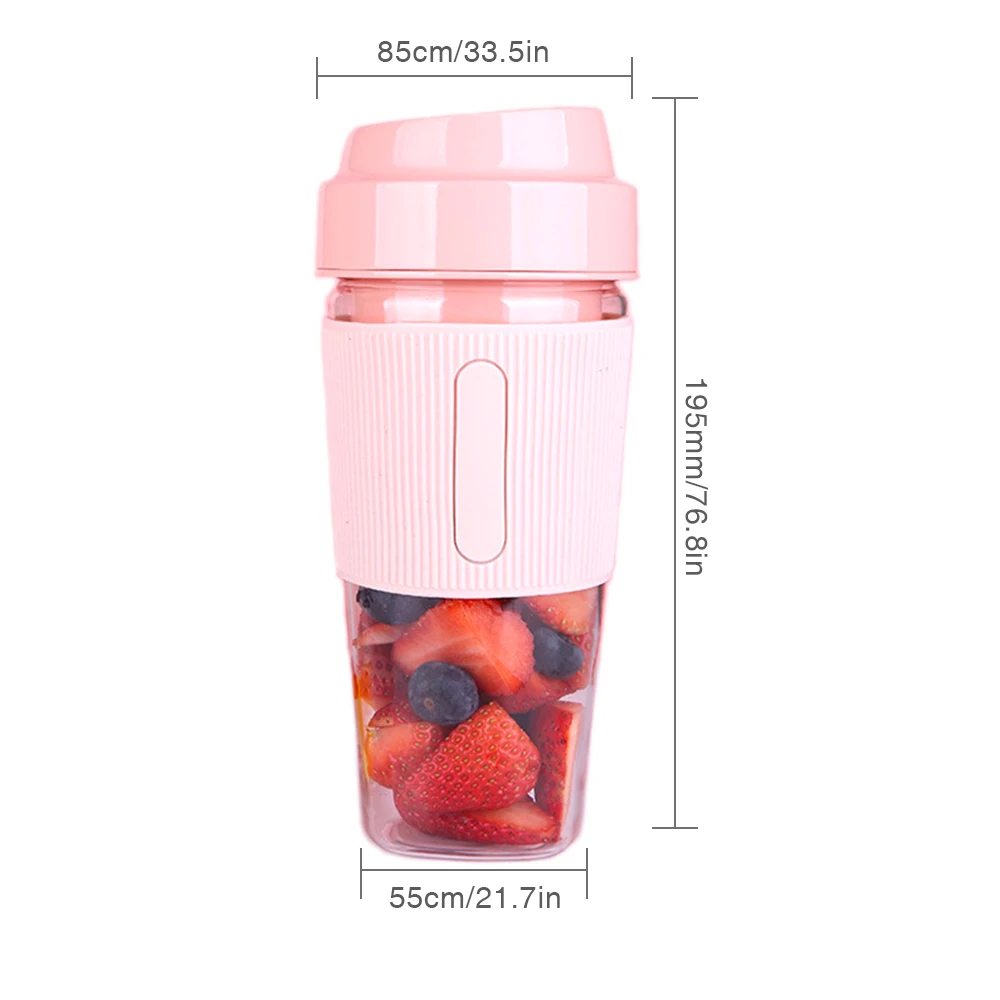 

Portable Electric Fruit Juicer USB Rechargeable Smoothie Maker Blender Machine Sports Bottle Juicing Cup Fastest Shipping