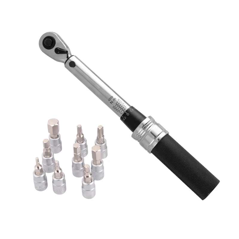 

1/4inch 1-25NM Click Adjustable Torque Wrench Bicycle Repair tools kit set tool bike repair spanner hand tool set 652A