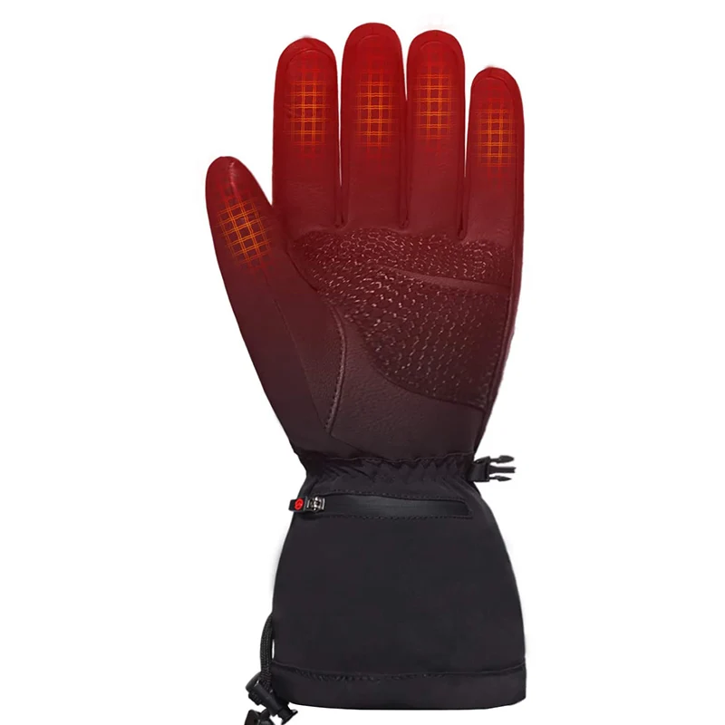 Перчатки с электроподогревом и аккумулятором велосипедные перчатки зимние теплые подогревом для