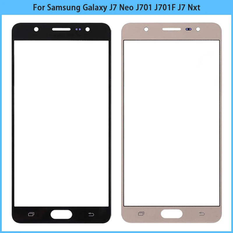 

10Pcs New For Samsung Galaxy J7 Neo J701 J701F J7 Nxt SM-J701F Touch Screen LCD Front Outer Glass Panel Lens Touch Glass Replace