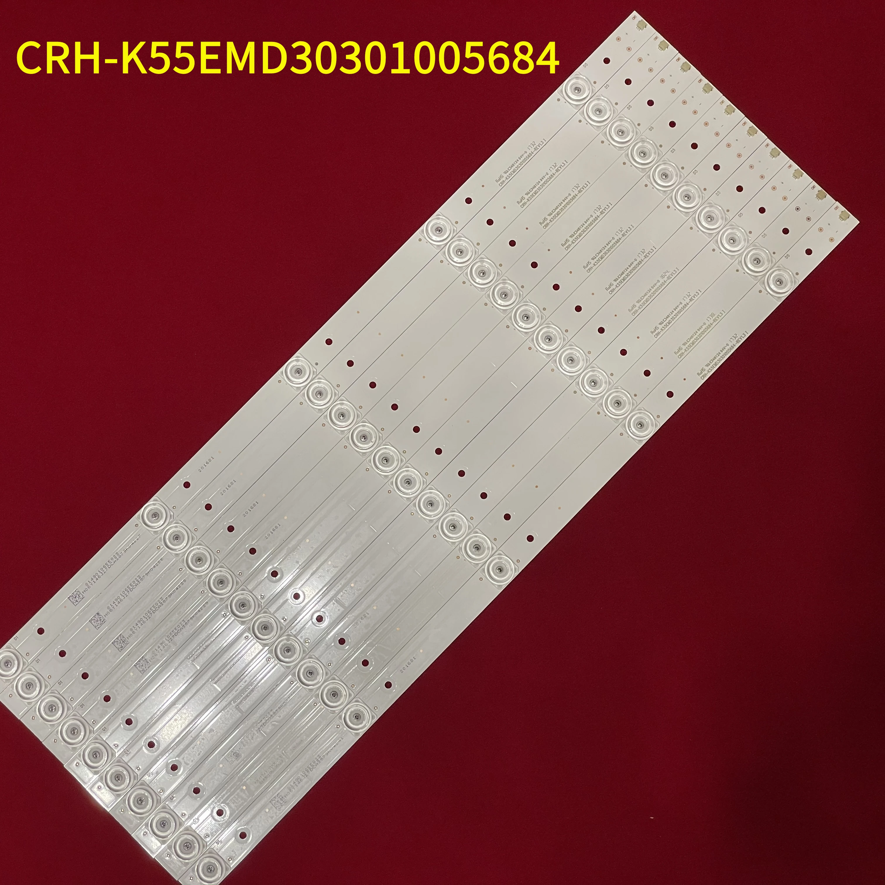 535 мм светодиодный Подсветка ленты 5 лампы для Haier 55 ''ТВ CRH K55EMD30301005684 REV1.3 55UFC2500A