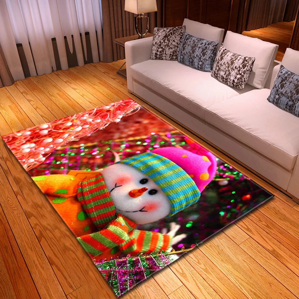Рождественские ковры для гостиной дома спальни декоративный прикроватный