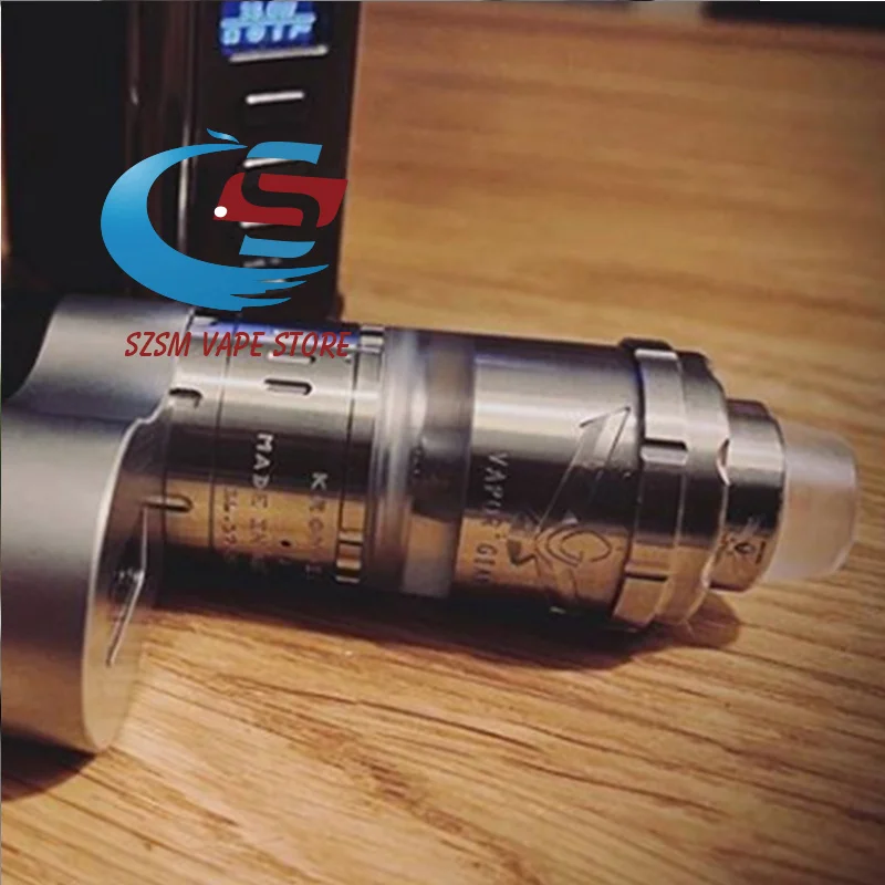 Горячее поступление Vapor Giant v6S 23 мм RTA 6 мл емкость 316ss Регулируемый нижний поток воздуха одна катушка распылитель VS Giant M5 MTL RTA