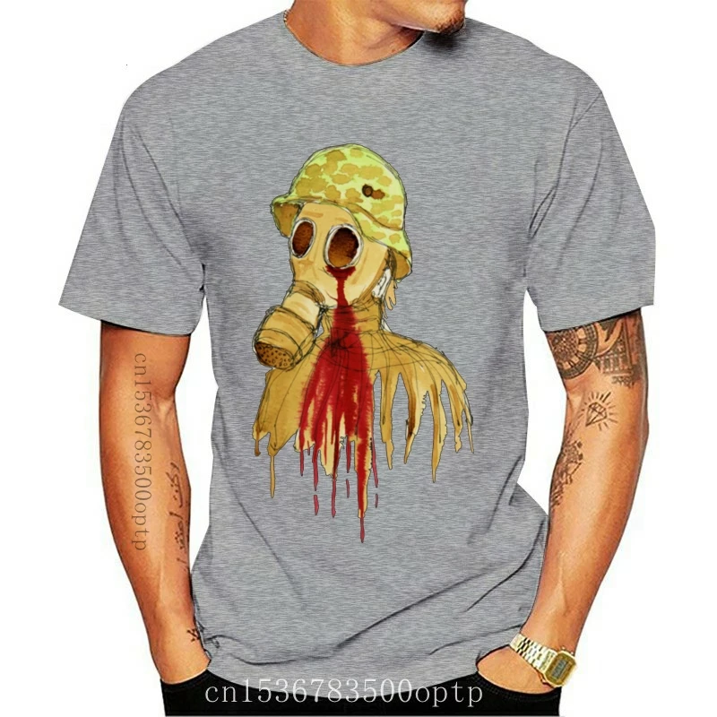 Футболка с принтом one yona War Face модель 2021 года готический ужас Мужская футболка