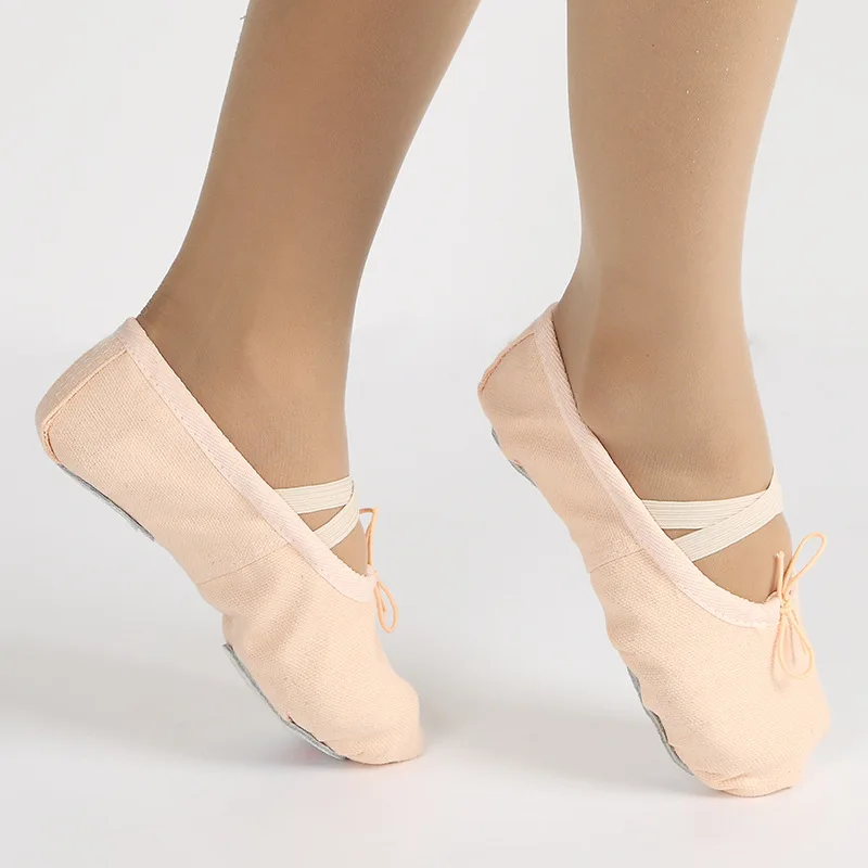 Балет Танец танцор обувь Профессиональная парусиновая Йога балетная для детей
