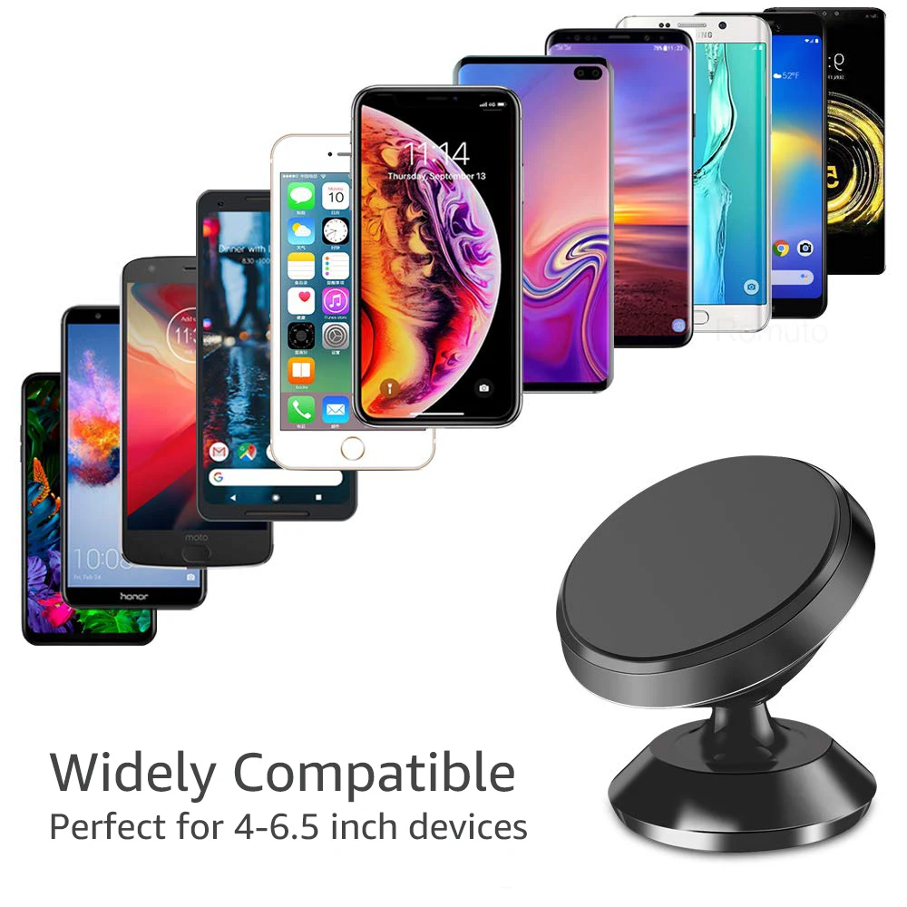 Magnetic Car Phone Holder Universal Magnet Phone Mount for Samsung iPhone X Xs Max Samsung in Car Mobile Cell Phone Holder Stand