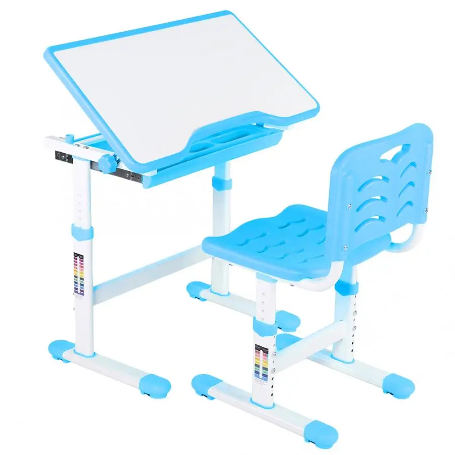 

Adjustable Kids Study Homework Desk Chair Children Activity Art Table Set Kids Study Desk