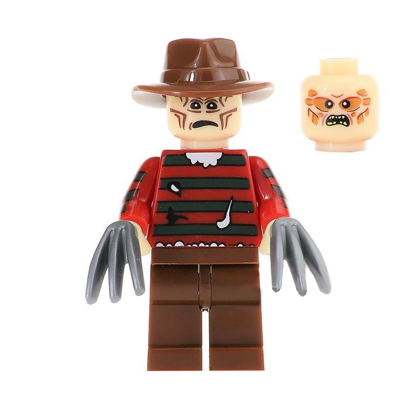Freedy Одиночная распродажа, набор колец из фильма ужасов, Billy Freedy Jeepers, криперы, Leatherface, комедия, строительные блоки, комплекты кирпичей, игрушки - Цвет: Freedy