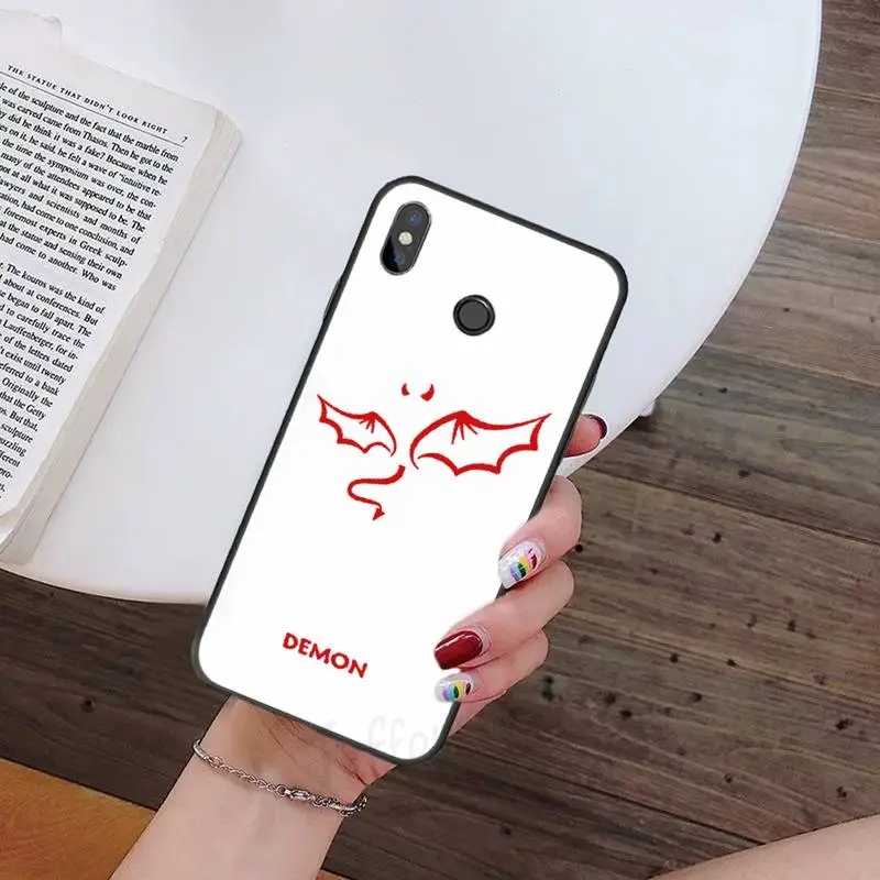 

Demon Angel Couple BFF Cartoon Phone Case For Xiaomi Redmi mi note 7 8t 9 9t 9s 8 10 10t 11 pro lite K20 max 3