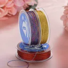 Oar 0,6 мм 9 нитей сделай сам Аксессуары ручное плетение браслет ожерелье Золотая проволока золотой и серебряный провод цвет Золотая проволока кисточка шнур