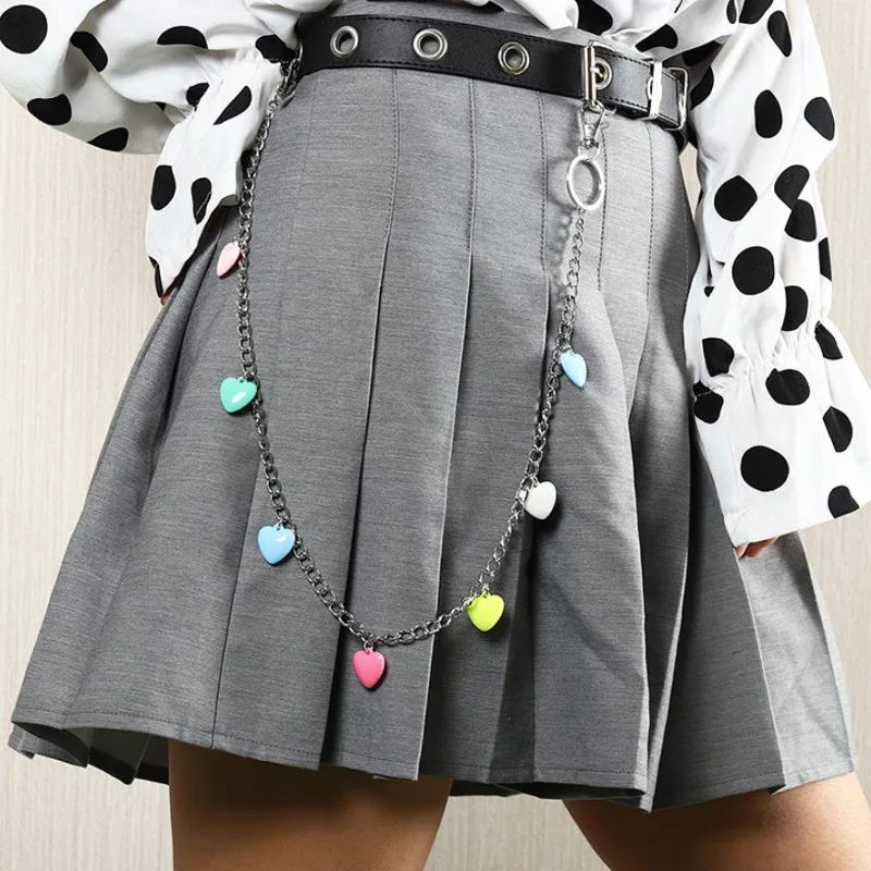 Женская многослойная металлическая цепочка Wgoud разноцветная акриловая в стиле